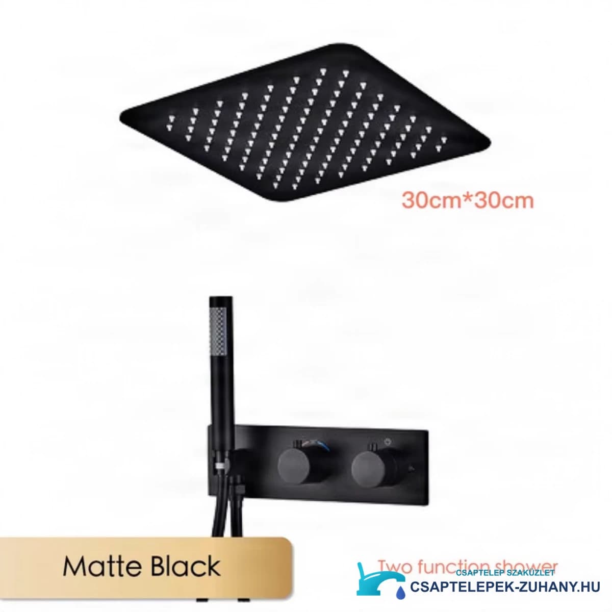 Falba süllyesztett zuhanyrendszer ELITE EDITION BCS1499-1 LED-del, termosztáttal és vízesés funkcióval, több színváltozatban