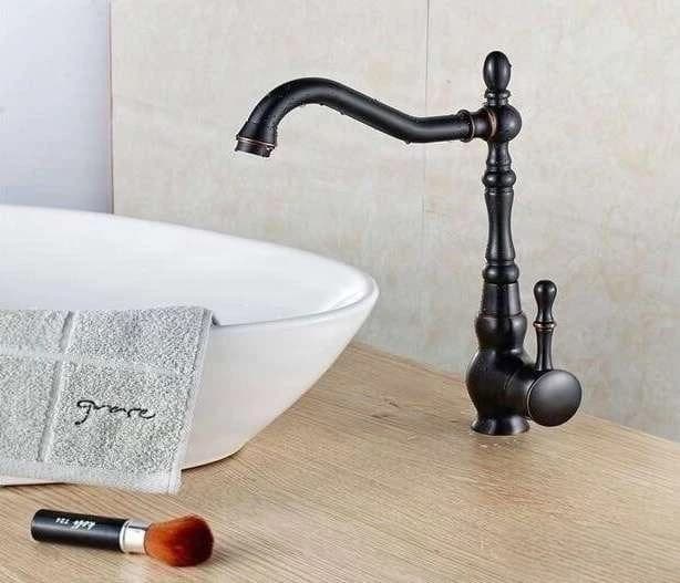 Črna kopalniška armatura, pipa EYN CKB2255
