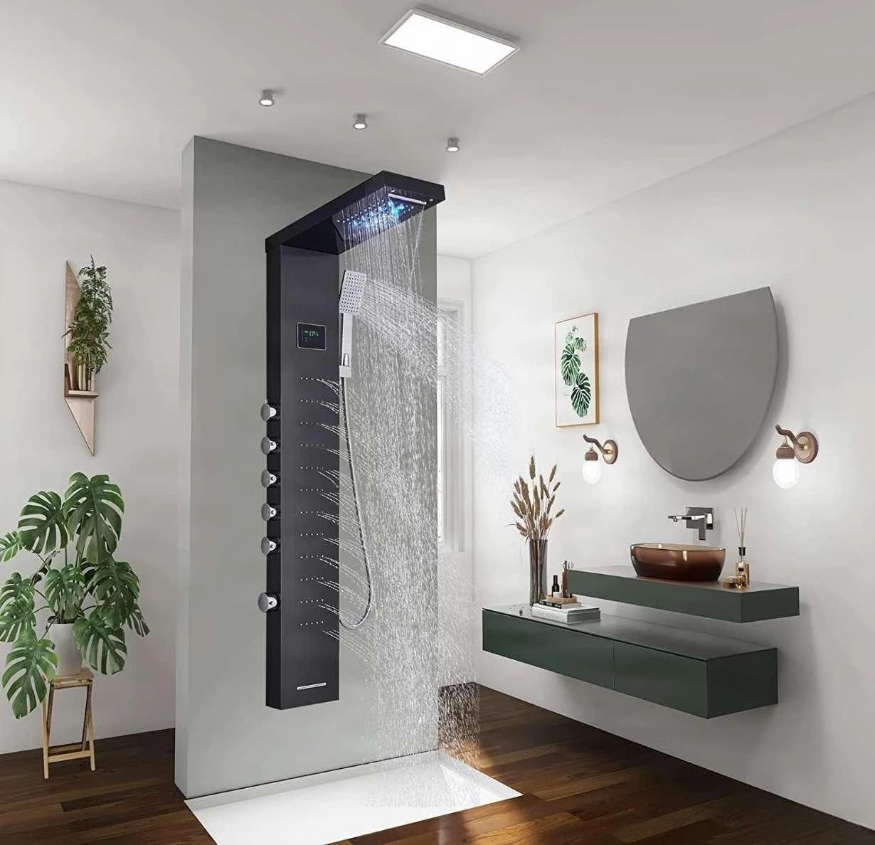 Luxury Shower Panel With Led Display Shower System Eyn Bsp2040